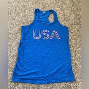 USA racerback tank size small